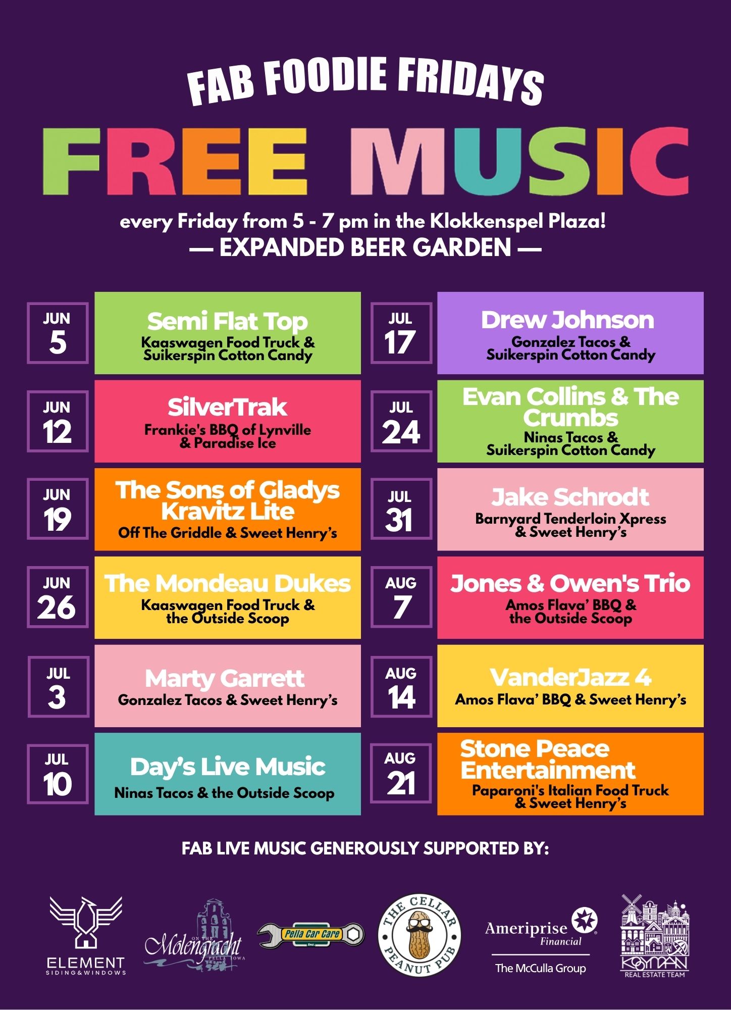 Fab Foodie Friday Events
